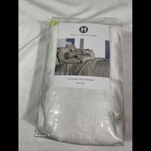 NIB Hotel Collection Fresco Sage Quilted (1) Standard Sham Pillow Case